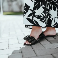 RAFIE Bow Sandal - Black