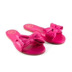 RAFIE Bow Sandal - Hot Pink
