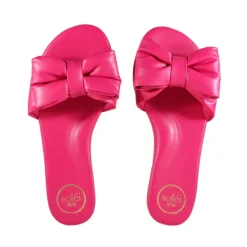 RAFIE Bow Sandal - Hot Pink