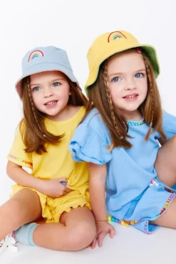 Rainbow Bucket Hat Reversible (Two Colors)