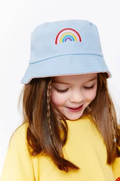Rainbow Bucket Hat Reversible (Two Colors)
