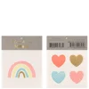 Rainbow & Hearts Small Tattoos
