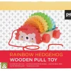 Rainbow Hedgehog Wooden Pull Toy