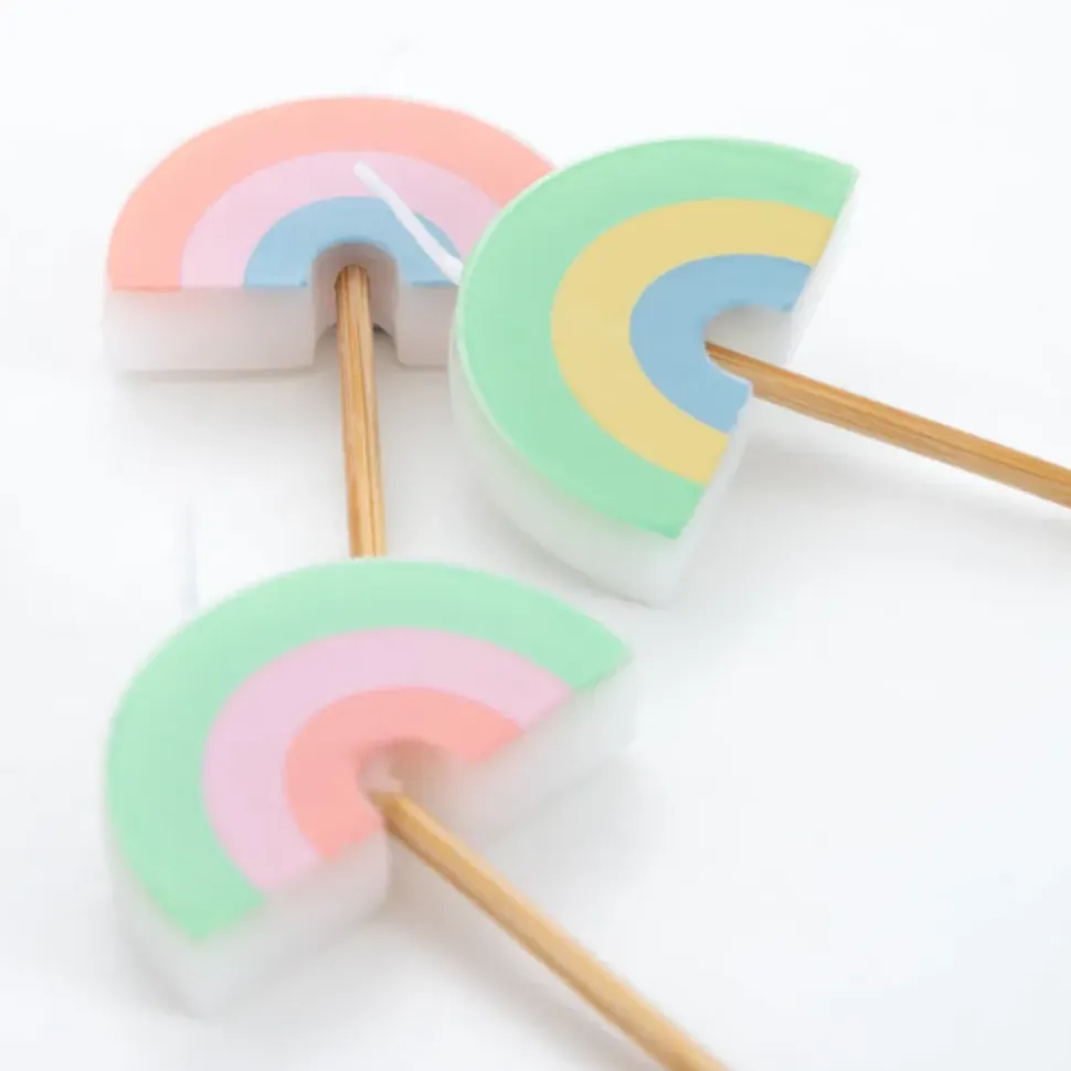 Rainbow Party Candles