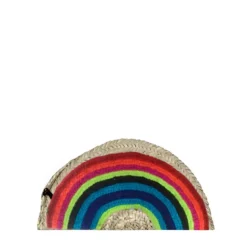 Rainbow Straw Clutch