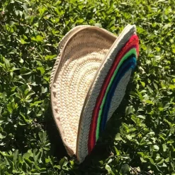 Rainbow Straw Clutch