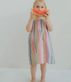 Rainbow Stripe Sun Dress