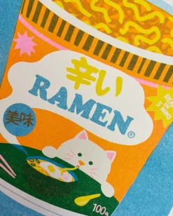 Ramen Riso Print