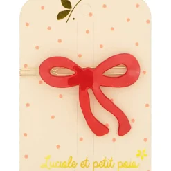 Red Bow Hair Clip