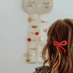 Red Bow Hair Clip