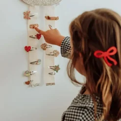 Red Bow Hair Clip