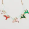 Reindeer Enamel Necklace