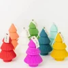 Ribbed Xmas Tree Candle - Several Colors