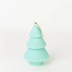 Ribbed Xmas Tree Candle - Several Colors