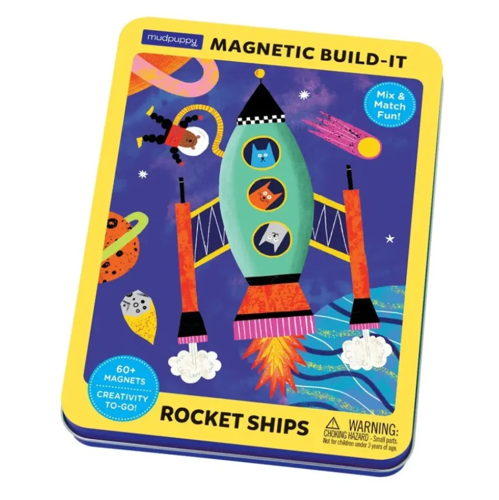 Rocket Ship Magnetic Build-It