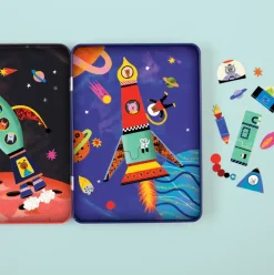 Rocket Ship Magnetic Build-It
