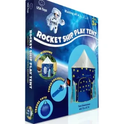 Rocketship Pop Up Tent - Indoor or Outdoor Playhouse
