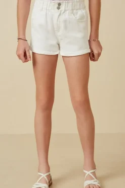 Roll Up Denim Shorts