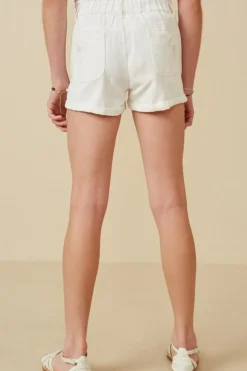 Roll Up Denim Shorts