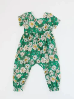 Rosie Romper - Vintage Greens