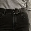Round Buckle Belt - Black