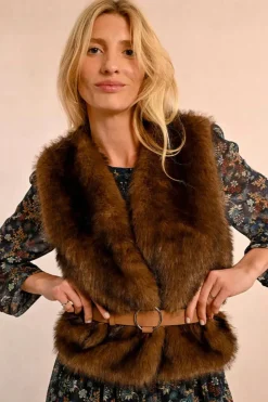 Round Buckle Belt - Camel