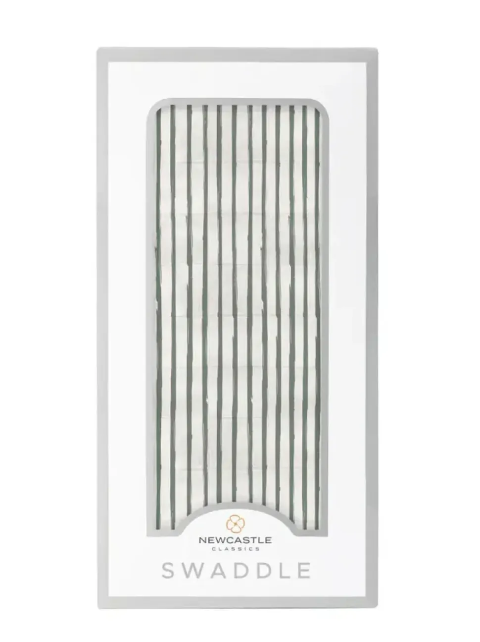 Sage Green Stripe Bamboo Swaddle