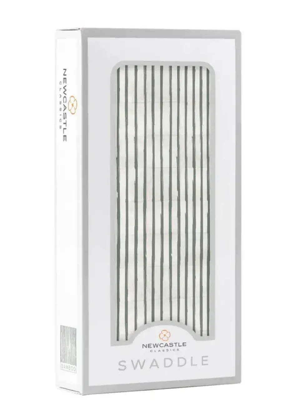 Sage Green Stripe Bamboo Swaddle