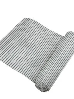 Sage Green Stripe Bamboo Swaddle