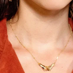 Script 24K Gold Plated Necklace