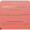 Sentiments Bracelet - GOLD - Congratulations