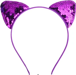 Sequin Cat Ear Headband - Several Colors