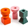 Set of 3 Ceramic Candle Holders