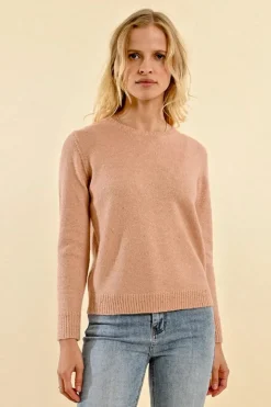 Shimmering Mesh Sweater - Pink