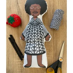 Shirley Chisholm DIY Doll Fabric