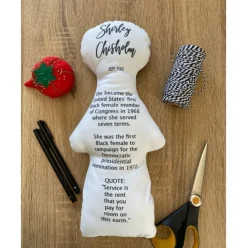 Shirley Chisholm DIY Doll Fabric
