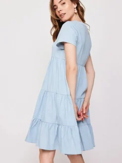 Short Denim Wave Dress