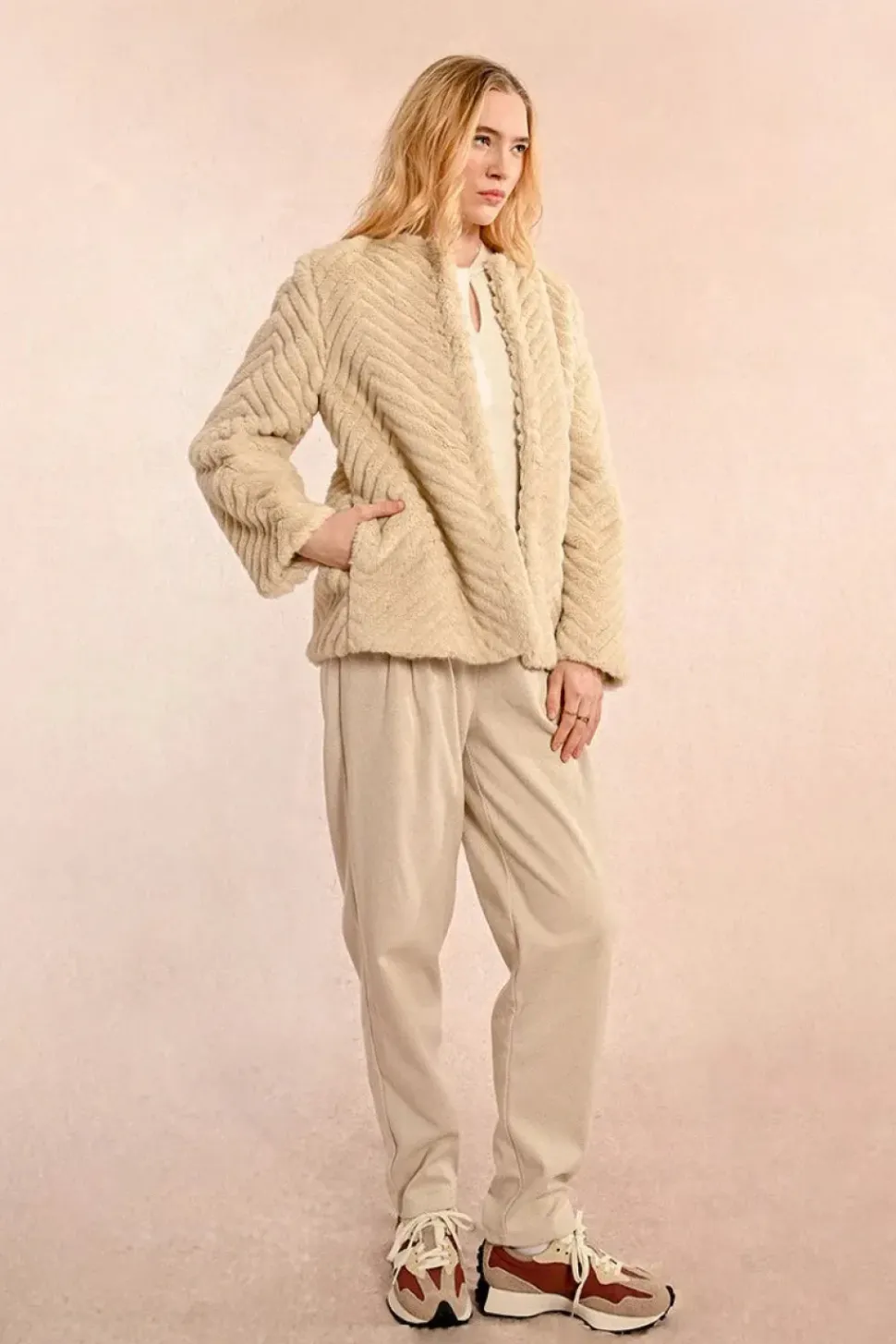Short Faux Fur Coat