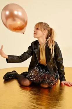 Short Sequin Skirt