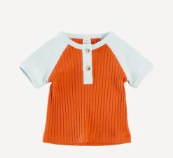 Short Sleeve Baseball Henley Tee