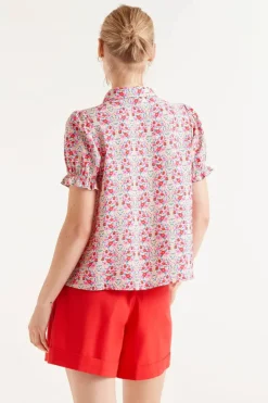 Short Sleeve Floral Print Shirt - Sugar Print