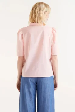 Short Sleeve Heart Print Shirt