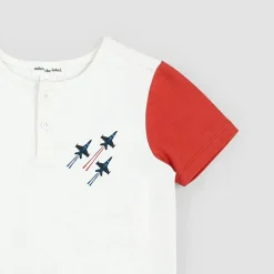 Short-Sleeve Henley Top - Air Show