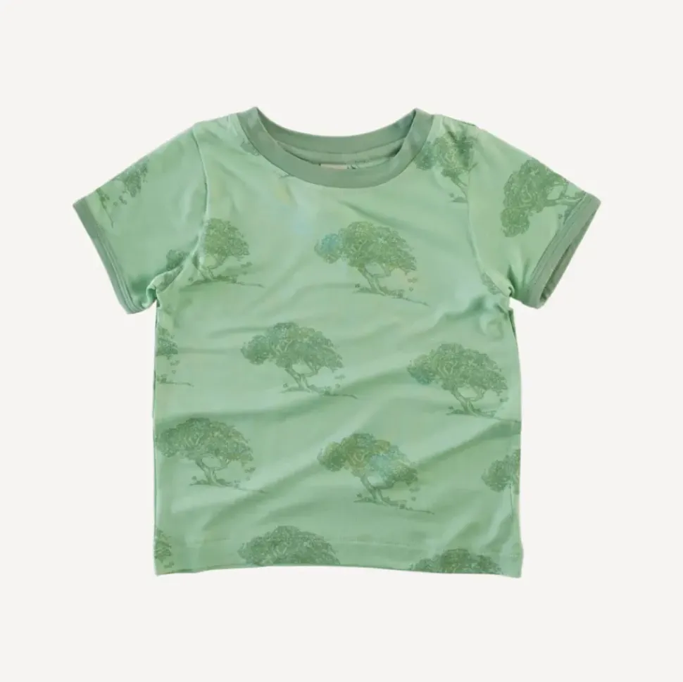 Short Sleeve Ringer Tee - Apple Tree