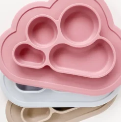 Silicone Cloud Suction Plate - Three Colors