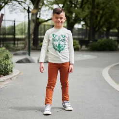 Skinny Twill Pant - Tarracotta