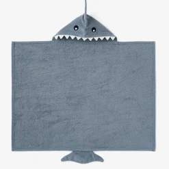 Slate Baby Shark Hooded Bath Wrap