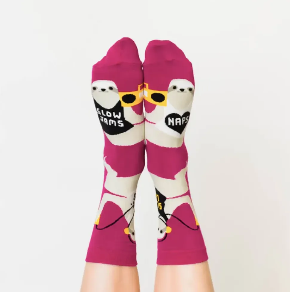 Sloth Life Crew Socks - Women's