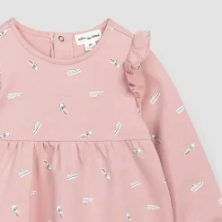 Sneaker Print on Rose Terry Dress