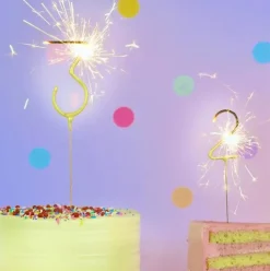Sparkler Number Candle